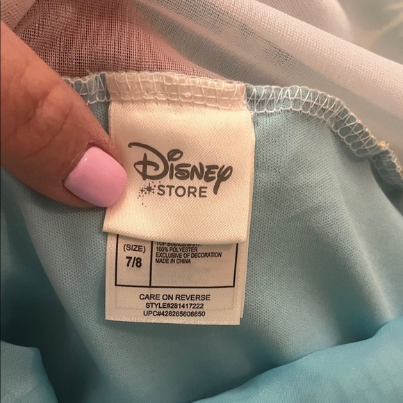 Disney Frozen Blue and Silver Costume Dress Childs size 7/8 - Picture 9 of 14
